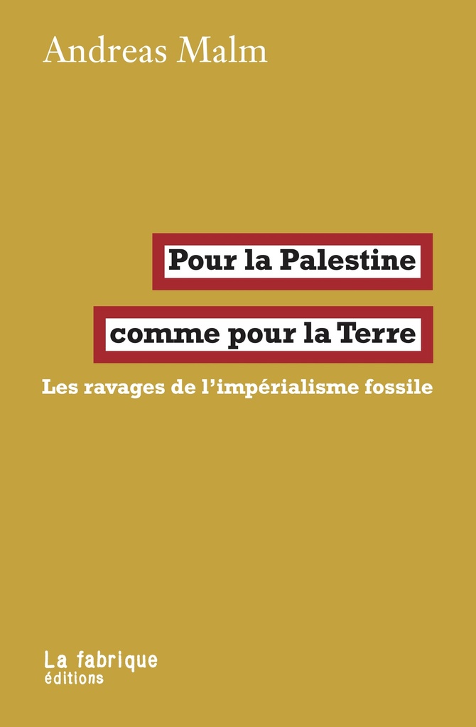 POUR LA PALESTINE COMME POUR LA TERRE -