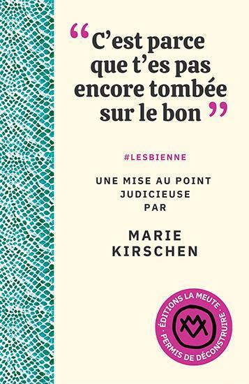  'C'est parce que t'es pas encore tombée sur le bon' : #lesbienne 