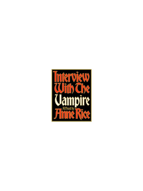  Anne Rice: Interview with the Vampire (First Edition) Enamel Pin 