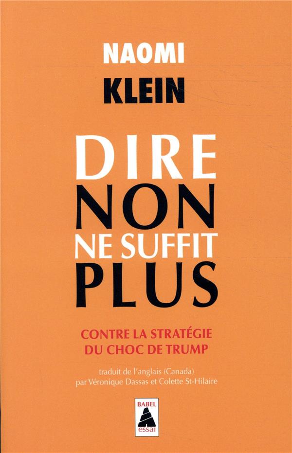  Dire non ne suffit plus. Contre la stratégie du choc de Trump 