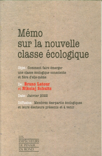  Mémo sur la nouvelle classe écologique 