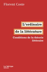 L ORDINAIRE DE LA LITTE RATURE - CONDITI