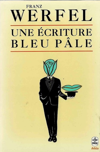 Une écriture bleu pâle