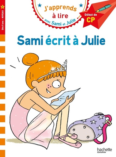 [9628313]  Sami écrit à Julie : début de CP, niveau 1 