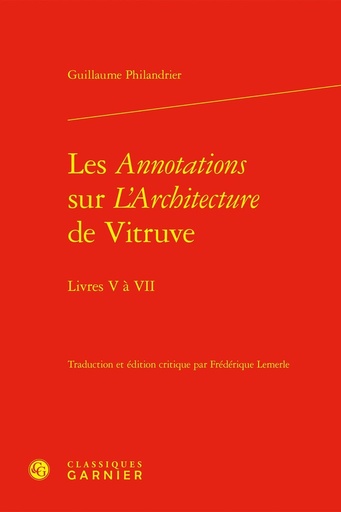 [10351434]  Les Annotations sur l'Architecture de Vitruve Livres V a VII 