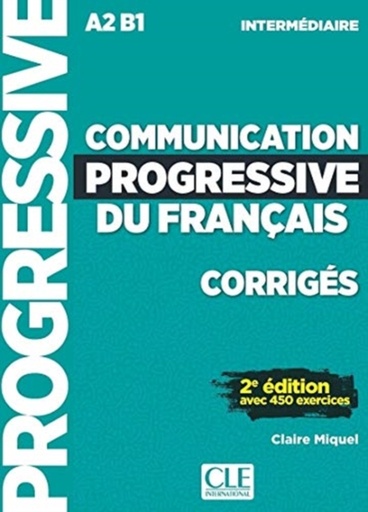 [8192470]  Communication progressive du français A2 B1 intermédiaire : corrigés 