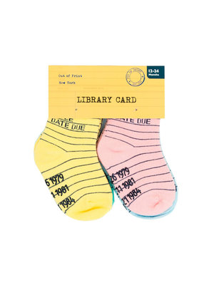 [10052362]  Library Card Baby/Toddler Socks 