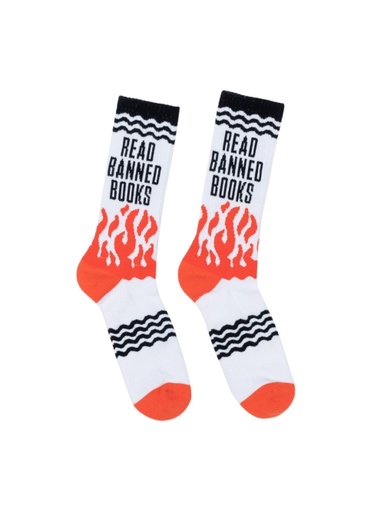 [10052440]  Read Banned Books Gym Socks - Large 