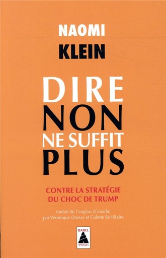 [8887783]  Dire non ne suffit plus. Contre la stratégie du choc de Trump 